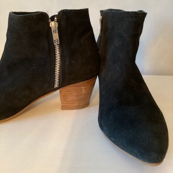 Black Leather Ankle Boots - Picture 2 of 12